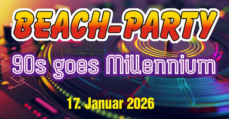 Flyer/Grafik zum Event: 90s goes Millennium am Fr., 16.01.2026 ab 20:00 Uhr