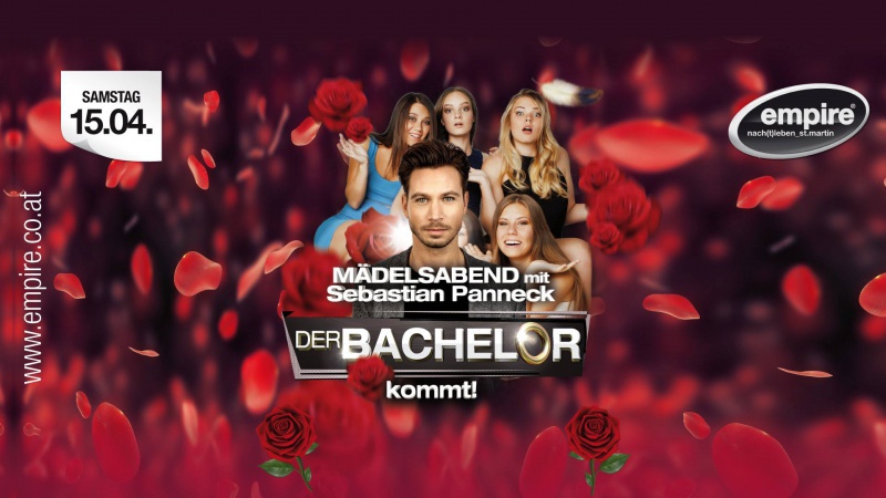 Flyer/Grafik zum Event: Mädelsabend mit dem Bachelor 2017 am Sa., 15.04.2017