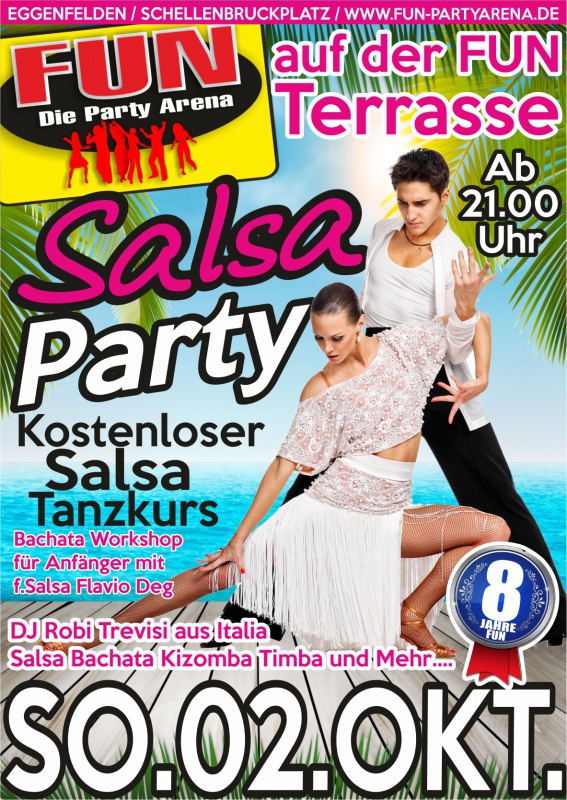 Flyer/Grafik zum Event: Salsa Party im FUN! am So., 02.10.2016 von 21:00 bis 03:30 Uhr