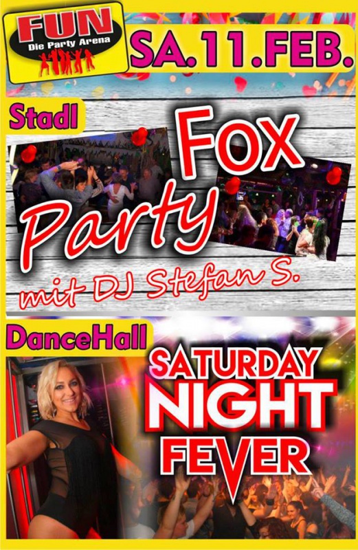 Flyer/Grafik zum Event: Saturday Night Fever im FUN! am Sa., 11.02.2017 von 21:00 bis 03:30 Uhr