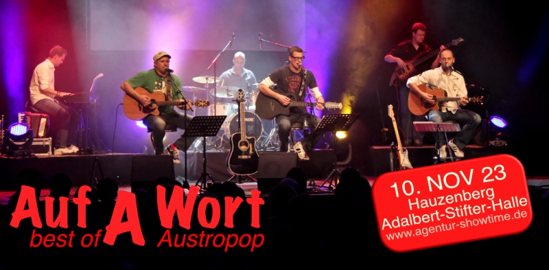 Flyer/Grafik zum Event: Auf A Wort am Fr., 10.11.2023 von 20:00 bis 22:30 Uhr