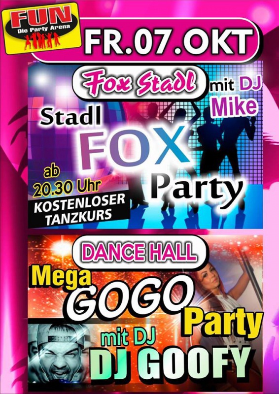 Flyer/Grafik zum Event: DJ Goofy im FUN! am Fr., 07.10.2016 von 20:30 bis 03:30 Uhr