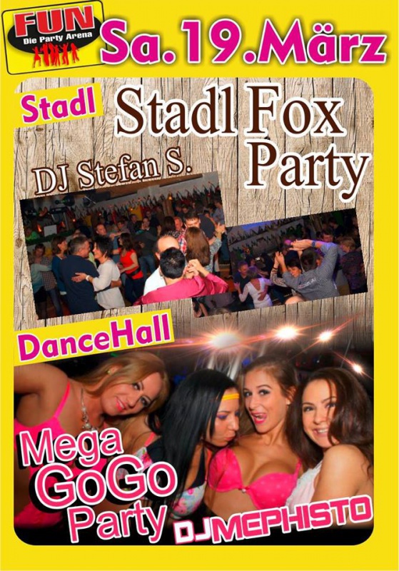 Flyer/Grafik zum Event: Partysamstag im FUN am Sa., 19.03.2016 von 21:00 bis 04:00 Uhr