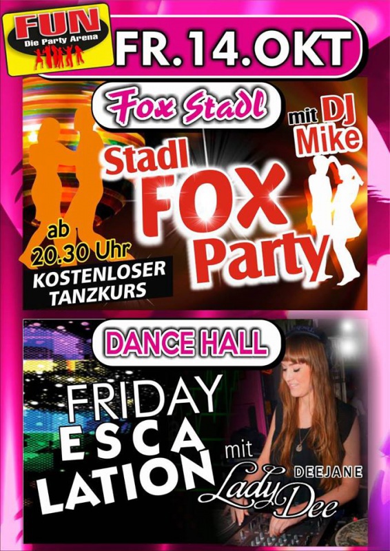 Flyer/Grafik zum Event: Friday ESCALATION im FUN! am Fr., 14.10.2016 von 20:30 bis 03:30 Uhr