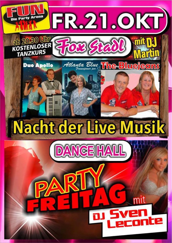 Flyer/Grafik zum Event: DJ Sven Leconte im FUN! am Fr., 21.10.2016 von 20:30 bis 03:30 Uhr