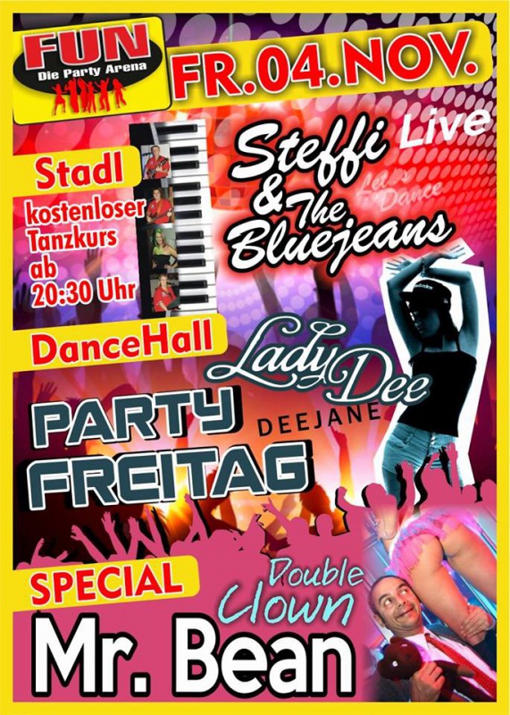 Flyer/Grafik zum Event: Partyfreitag im FUN! am Fr., 04.11.2016 von 20:30 bis 03:30 Uhr