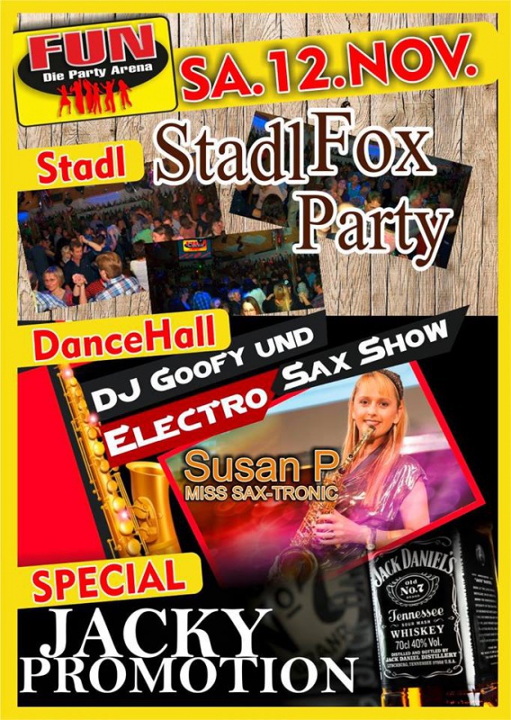 Flyer/Grafik zum Event: Jacky Promotion im FUN! am Sa., 12.11.2016 von 21:00 bis 03:30 Uhr