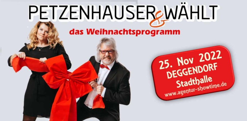 Flyer/Grafik zum Event: PREMIERE "Petzenhauser & Wählt" am So., 25.12.2022