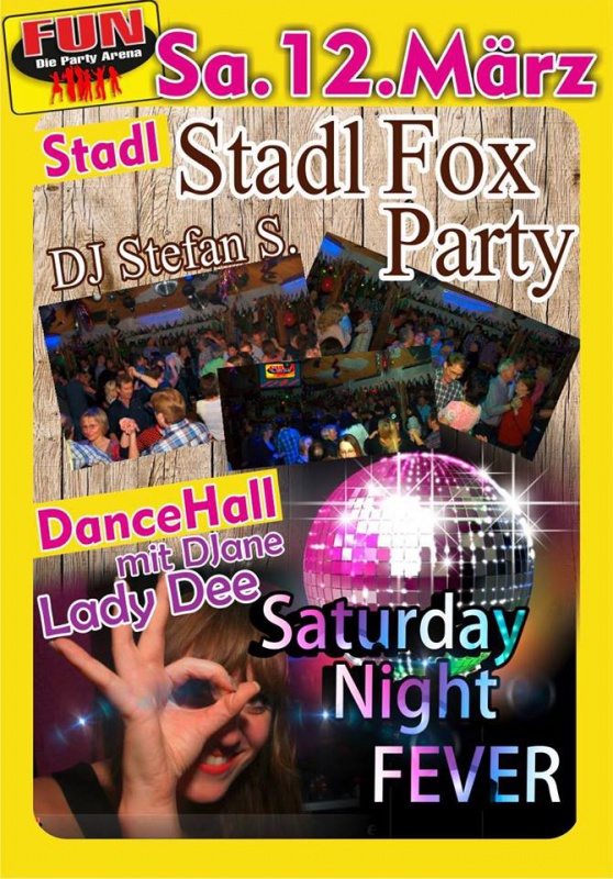 Flyer/Grafik zum Event: Partysamstag im FUN am Sa., 12.03.2016 von 21:00 bis 04:00 Uhr