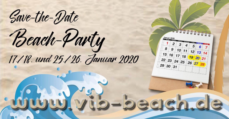 Flyer/Grafik zum Event: Kinder Beach 2020 am So., 26.01.2020 ab 13:00 Uhr