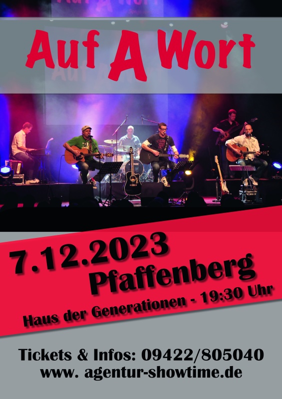 Flyer/Grafik zum Event: Auf A Wort - Best of Austropop am Do., 07.12.2023