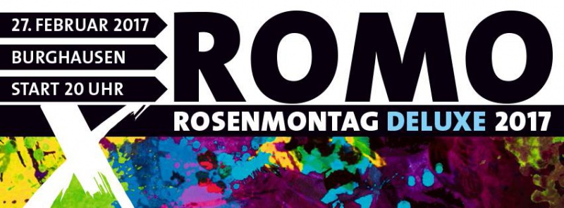 Flyer/Grafik zum Event: ROMO Rosenmontag Deluxe 2017 am Mo., 27.02.2017 von 20:00 bis 05:00 Uhr