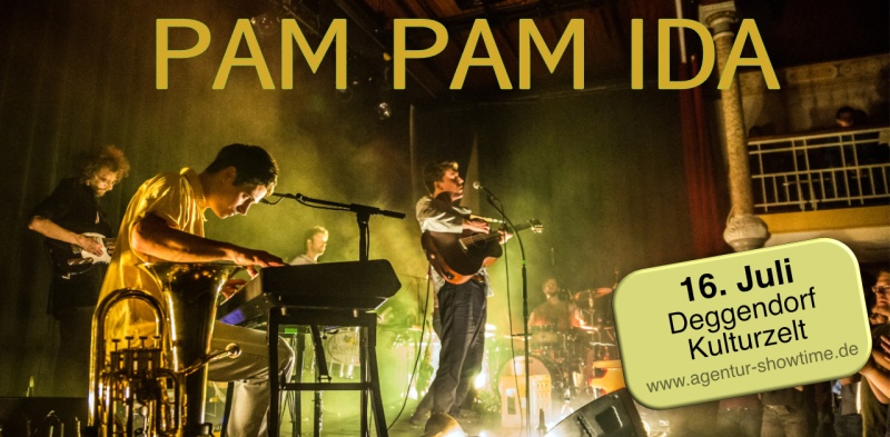 Flyer/Grafik zum Event: Pam Pam Ida am Mo., 17.07.2023
