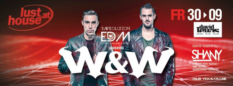 Flyer/Grafik zum Event: W&W presented by RAVEolution EDM am Fr., 30.09.2016 von 21:00 bis 05:00 Uhr