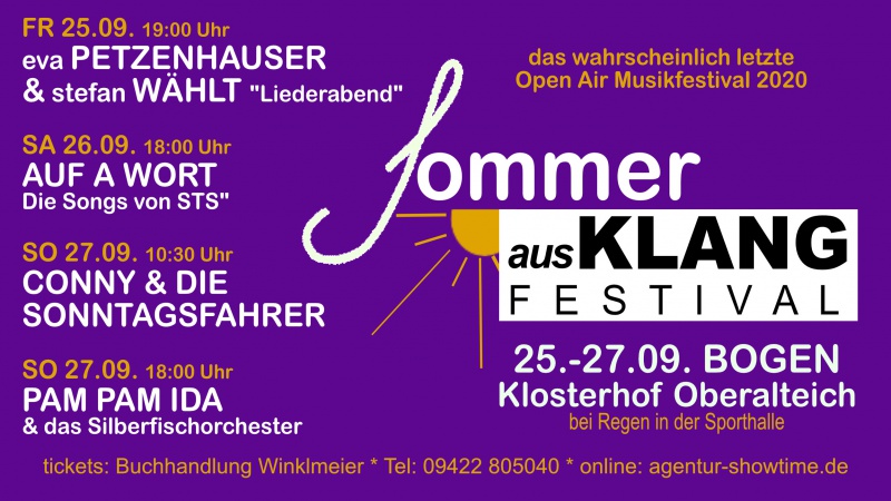 Flyer/Grafik zum Event: Sommer Ausklang 2020 am Fr., 25.09.2020 - So., 27.09.2020