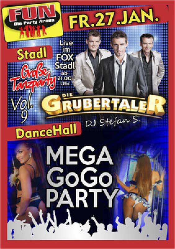 Flyer/Grafik zum Event: Große Tanzparty im FUN! am Fr., 27.01.2017 von 21:00 bis 03:30 Uhr
