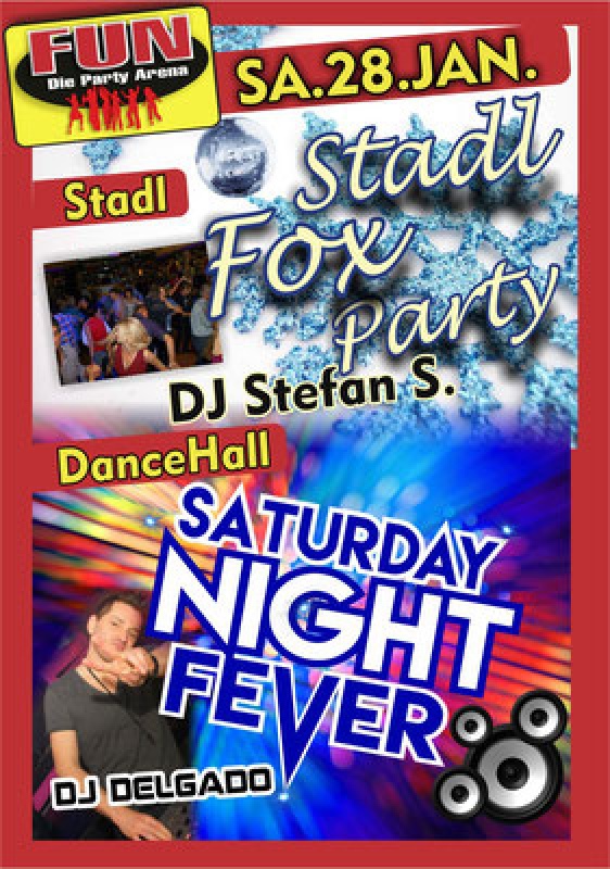 Flyer/Grafik zum Event: Saturday Night Fever mit DJ DELGADO im FUN! am Sa., 28.01.2017 von 21:00 bis 03:30 Uhr